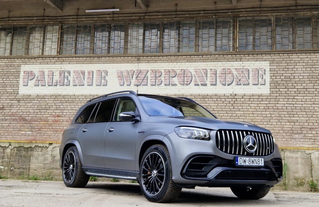 Mercedes GLS AMG 63 w matowej folii